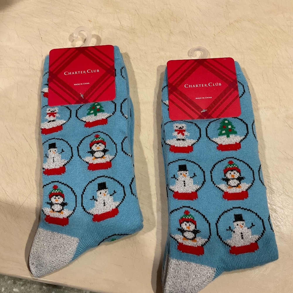 NWT Charter Club Christmas Socks for woman